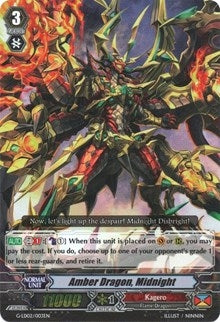 Image for Amber Dragon, Midnight (RRR Foil) (G-Legend Deck Vol.2: The Overlord Blaze) (G-LD02/003EN) - Cardfight Vanguard