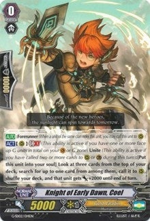 Image for Knight of Early Dawn, Coel (G-Start Deck 2: Knight of the Sun) (G-SD02/014EN) - Cardfight Vanguard