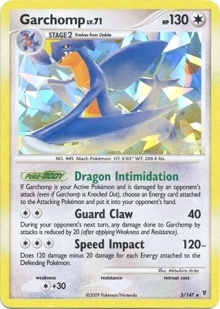 Image for Garchomp - 5/147 (Cracked Ice Holo) (Deck Exclusives) (005/147) - Pokemon