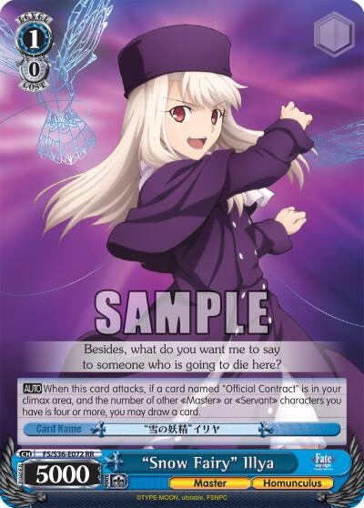 Image for "Snow Fairy" Illya (Fate/stay night [Unlimited Blade Works] Vol. II) (FS/S36-E072 RR) - Weiss Schwarz