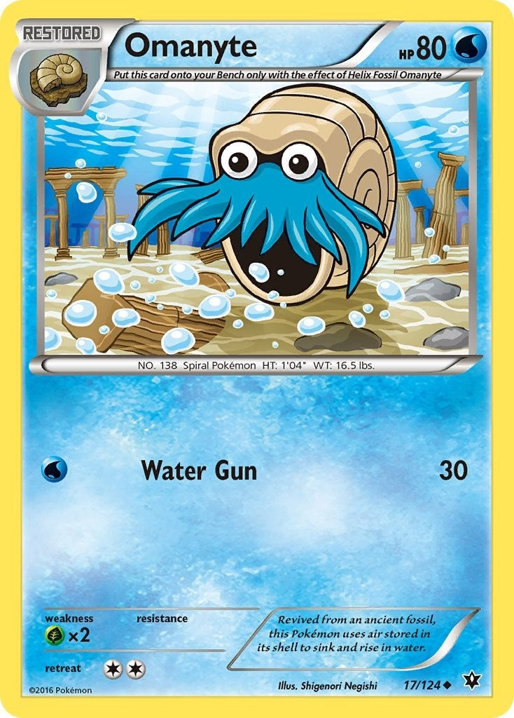Image for Omanyte (XY - Fates Collide) (17/124) - Pokemon