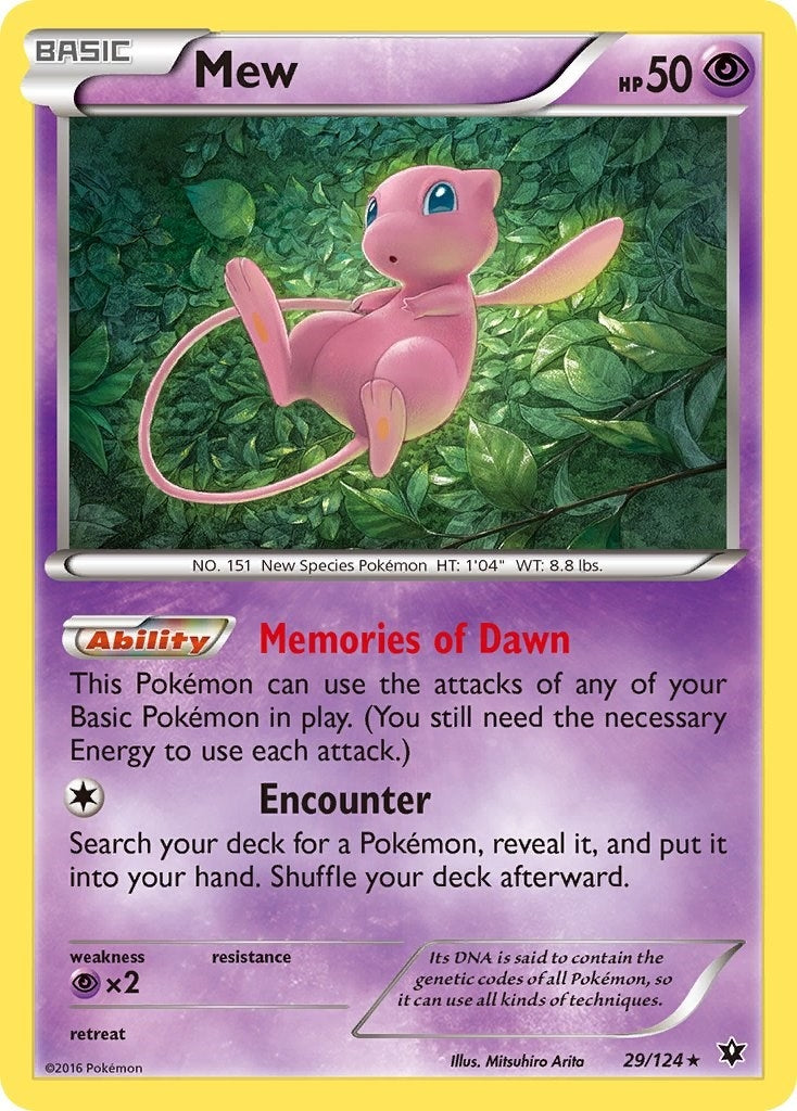 Image for Mew (XY - Fates Collide) (29/124) - Pokemon