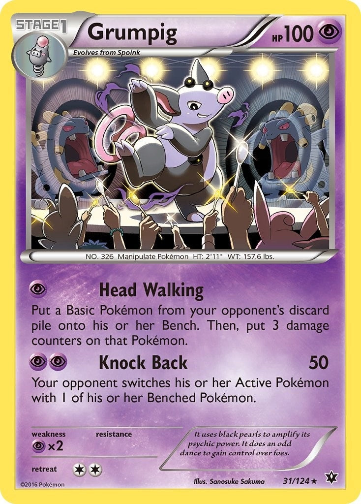 Image for Grumpig (XY - Fates Collide) (31/124) - Pokemon
