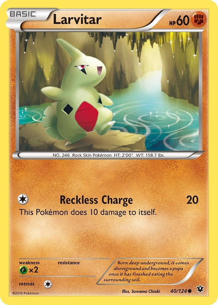 Image for Larvitar (40) (XY - Fates Collide) (40/124) - Pokemon