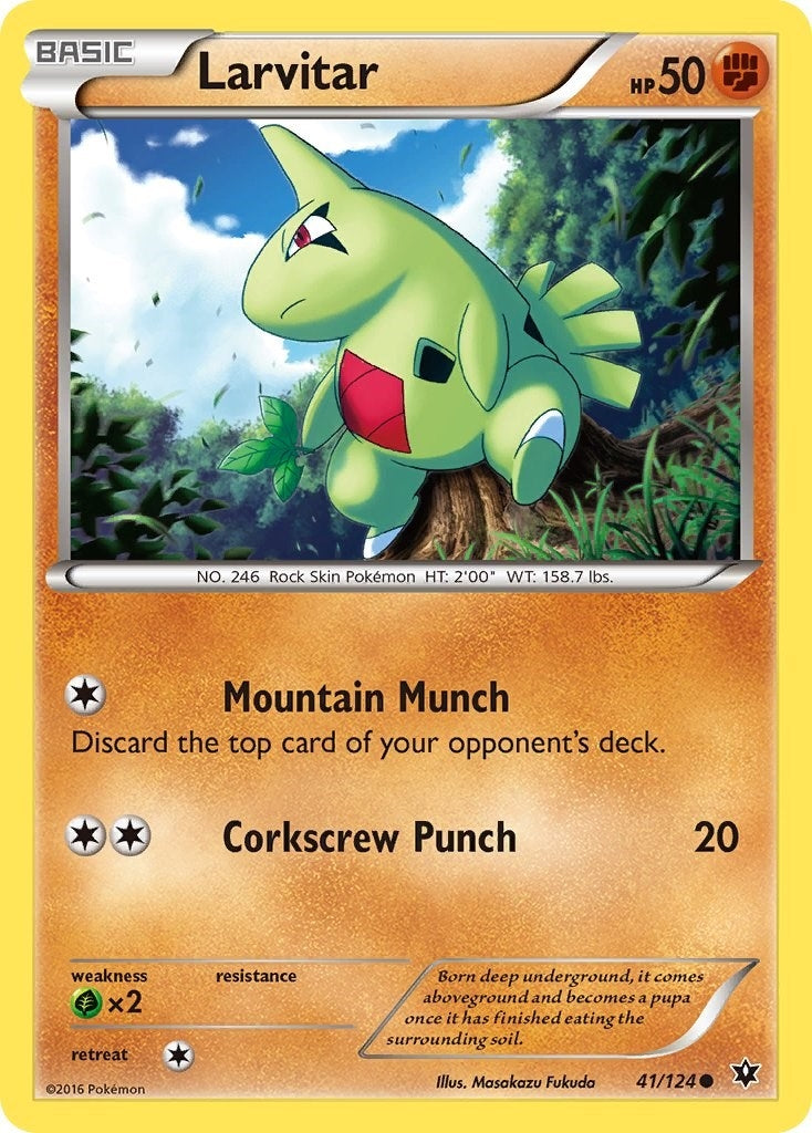 Image for Larvitar (41) (XY - Fates Collide) (41/124) - Pokemon