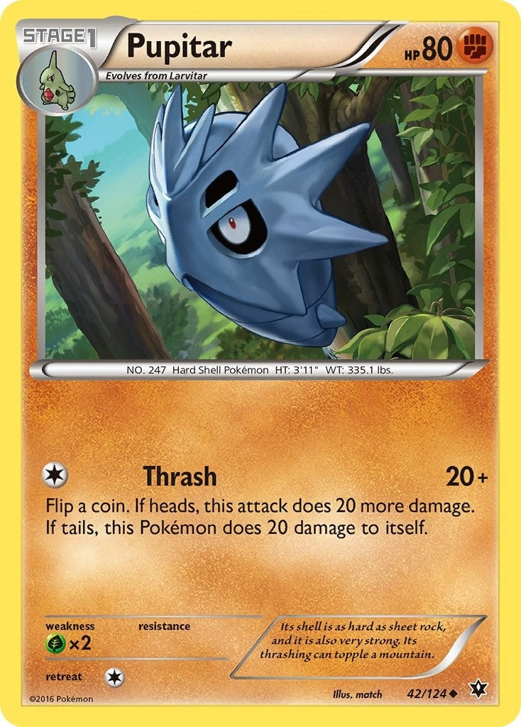 Image for Pupitar (XY - Fates Collide) (42/124) - Pokemon