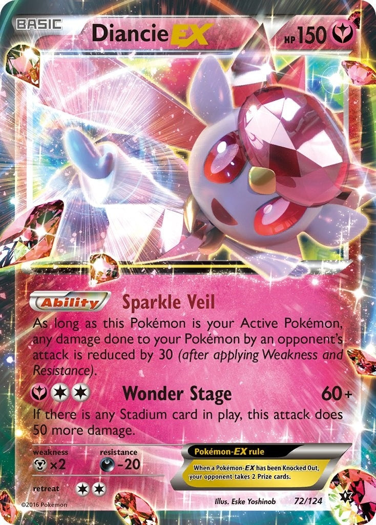 Image for Diancie EX (XY - Fates Collide) (72/124) - Pokemon