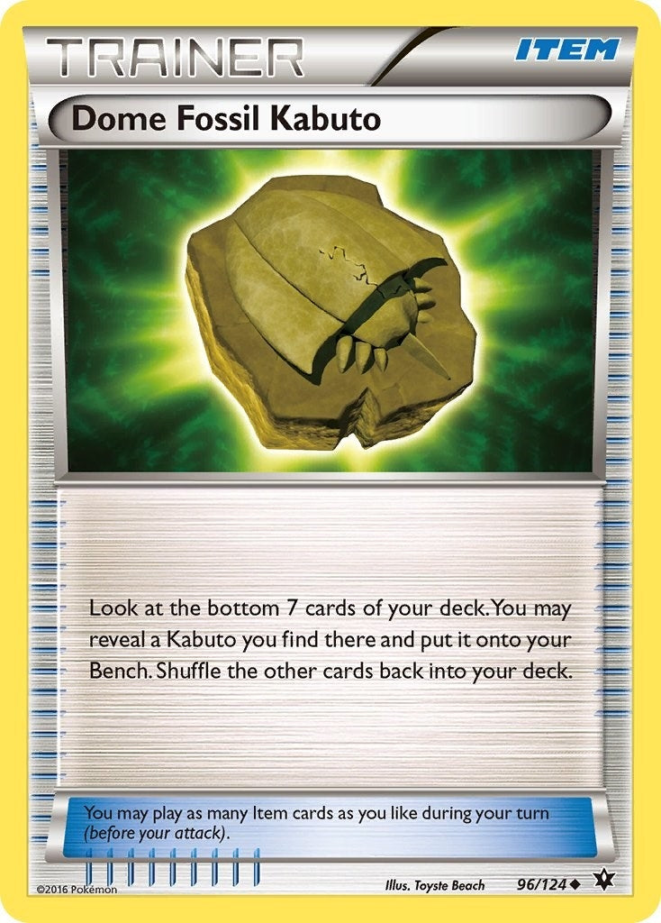 Image for Dome Fossil Kabuto (XY - Fates Collide) (96/124) - Pokemon