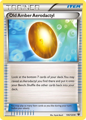 Image for Old Amber Aerodactyl (XY - Fates Collide) (106/124) - Pokemon
