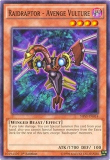 Image for Raidraptor - Avenge Vulture (Shining Victories) (SHVI-EN014) - YuGiOh