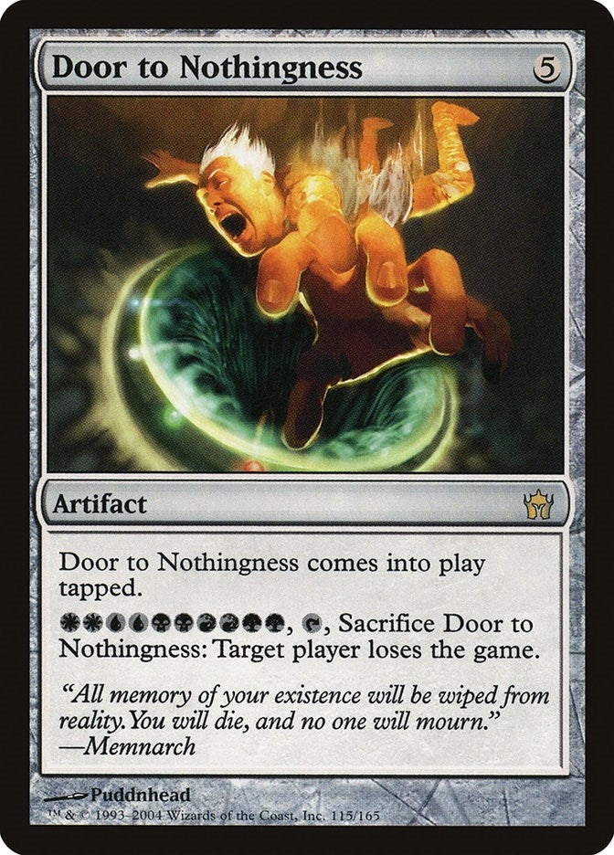 Image for Door to Nothingness (Fifth Dawn) (115) - Magic: The Gathering