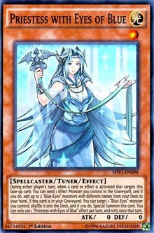 Image for Priestess with Eyes of Blue (Shining Victories) (SHVI-EN098) - YuGiOh
