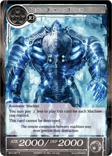 Image for Remote Control Golem (Battle for Attoractia) (BFA-087) - Force of Will