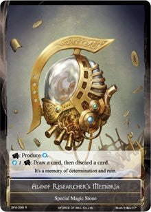 Image for Aloof Researcher's Memoria (Battle for Attoractia) (BFA-098) - Force of Will