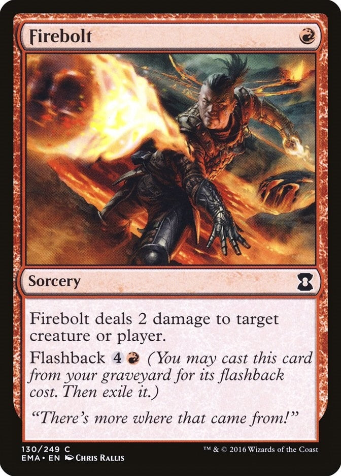 Image for Firebolt (Eternal Masters) (130) - Magic: The Gathering