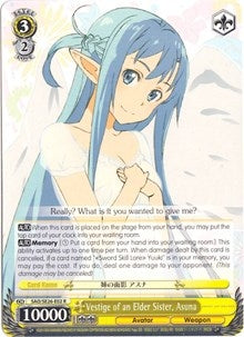 Image for Vestige of an Elder Sister, Asuna (Sword Art Online II Vol.2) (SAO/SE26-E02 R) - Weiss Schwarz