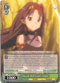 Image for "Sword Skill Lore" Yuuki (Sword Art Online II Vol.2) (SAO/SE26-E08 R) - Weiss Schwarz