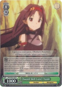 Image for "Sword Skill Lore" Yuuki (Parallel Foil) (Sword Art Online II Vol.2) (SAO/SE26-E08 R) - Weiss Schwarz