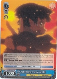 Image for Challenging Many, Kirito (Parallel Foil) (Sword Art Online II Vol.2) (SAO/SE26-E31 C) - Weiss Schwarz