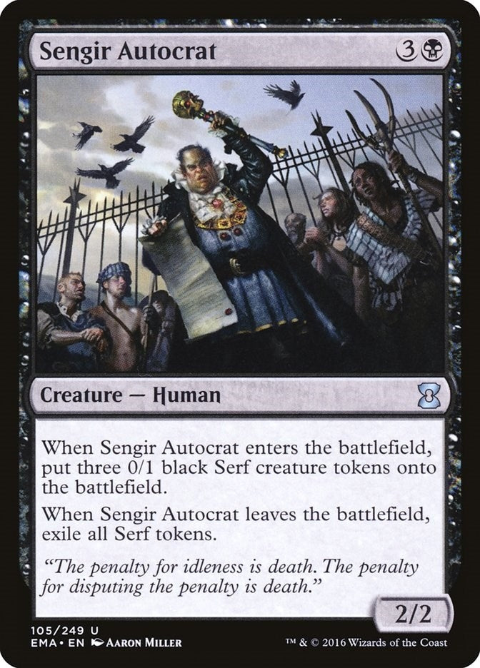 Image for Sengir Autocrat (Eternal Masters) (105) - Magic: The Gathering