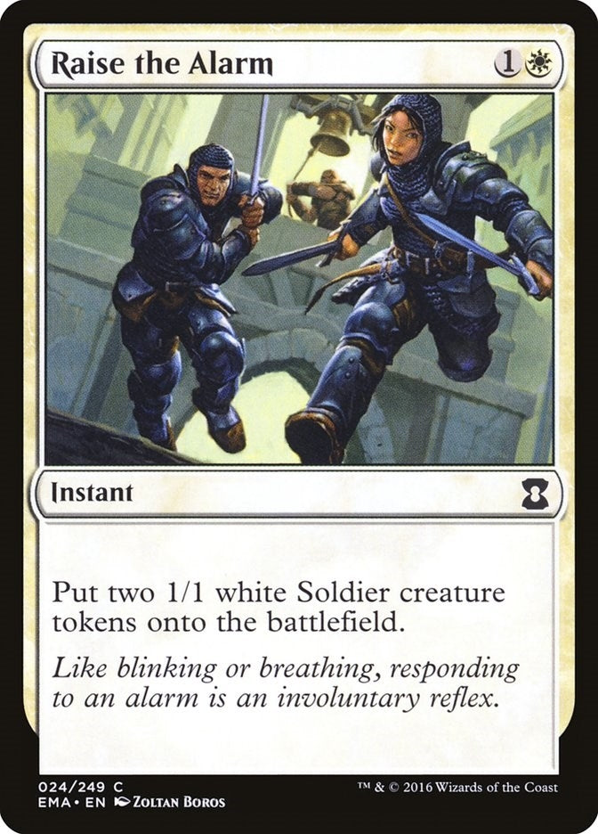 Image for Raise the Alarm (Eternal Masters) (24) - Magic: The Gathering