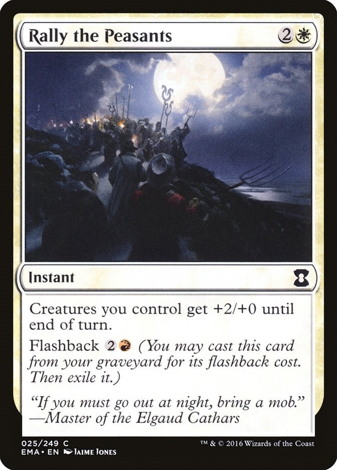 Image for Rally the Peasants (Eternal Masters) (25) - Magic: The Gathering