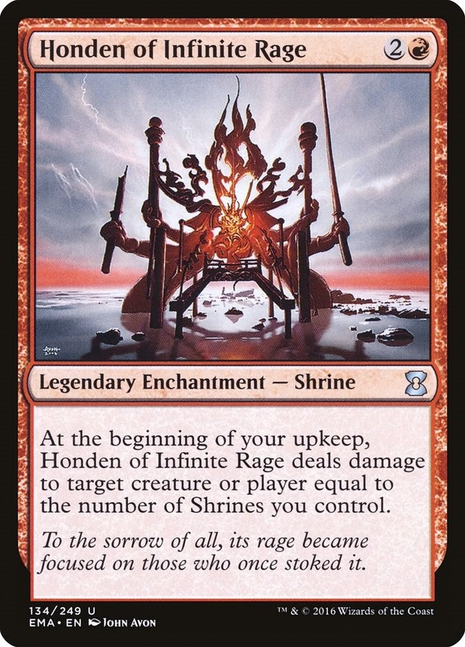 Image for Honden of Infinite Rage (Eternal Masters) (134) - Magic: The Gathering
