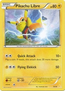 Image for Pikachu Libre (14 - Non-Holo) (XY Trainer Kit: Pikachu Libre & Suicune) (14/30) - Pokemon