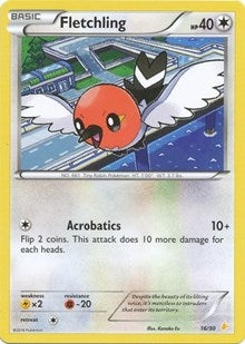 Image for Fletchling (XY Trainer Kit: Pikachu Libre & Suicune) (16/30) - Pokemon