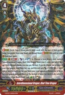 Image for Interdimensional Dragon, Bind Time Dragon (G-BT07: Glorious Bravery of Radiant Sword) (G-BT07/009EN) - Cardfight Vanguard