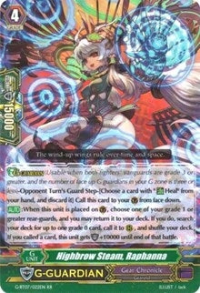 Image for Highbrow Steam, Raphanna (G-BT07: Glorious Bravery of Radiant Sword) (G-BT07/022EN) - Cardfight Vanguard