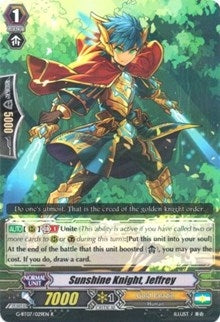 Image for Sunshine Knight, Jeffrey (G-BT07: Glorious Bravery of Radiant Sword) (G-BT07/029EN) - Cardfight Vanguard