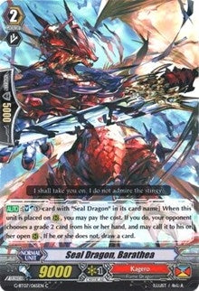 Image for Seal Dragon, Barathea (G-BT07: Glorious Bravery of Radiant Sword) (G-BT07/065EN) - Cardfight Vanguard