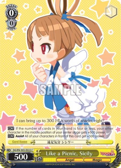 Image for Like a Picnic, Sicily (Disgaea) (DG/EN-S03-E022 C) - Weiss Schwarz