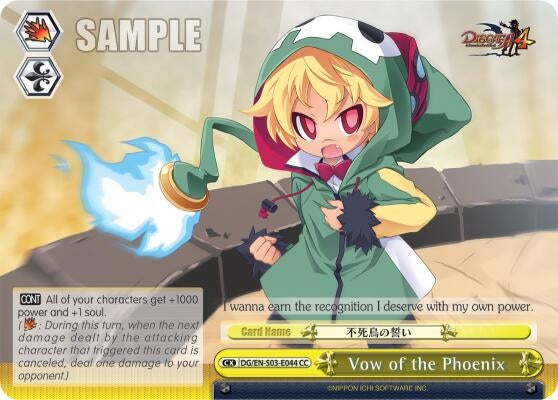 Image for Vow of the Phoenix (Disgaea) (DG/EN-S03-E044 CC) - Weiss Schwarz