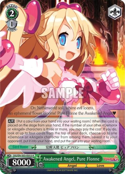 Image for Awakened Angel, Pure Flonne (Disgaea) (DG/EN-S03-E053 R) - Weiss Schwarz
