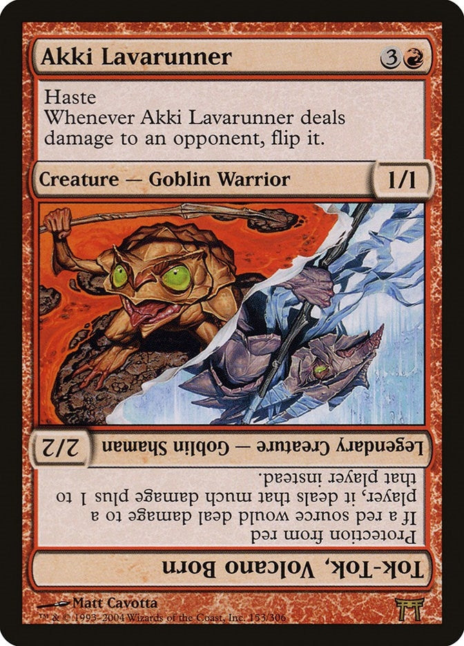 Image for Akki Lavarunner // Tok-Tok, Volcano Born (Champions of Kamigawa) (153) - Magic: The Gathering