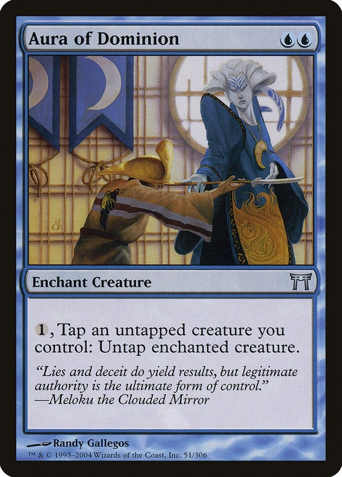Image for Aura of Dominion (Champions of Kamigawa) (51) - Magic: The Gathering