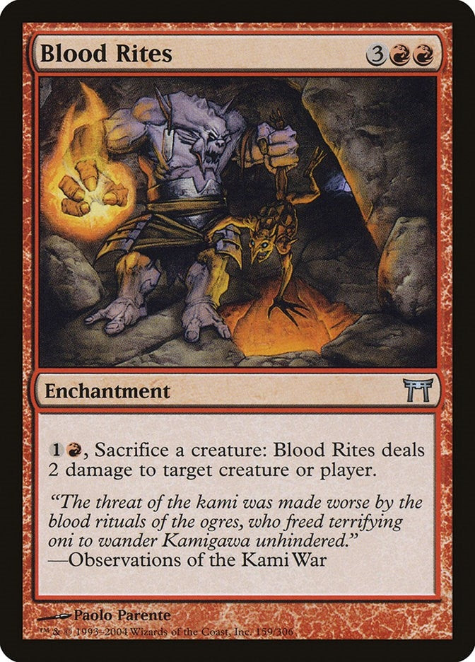 Image for Blood Rites (Champions of Kamigawa) (159) - Magic: The Gathering