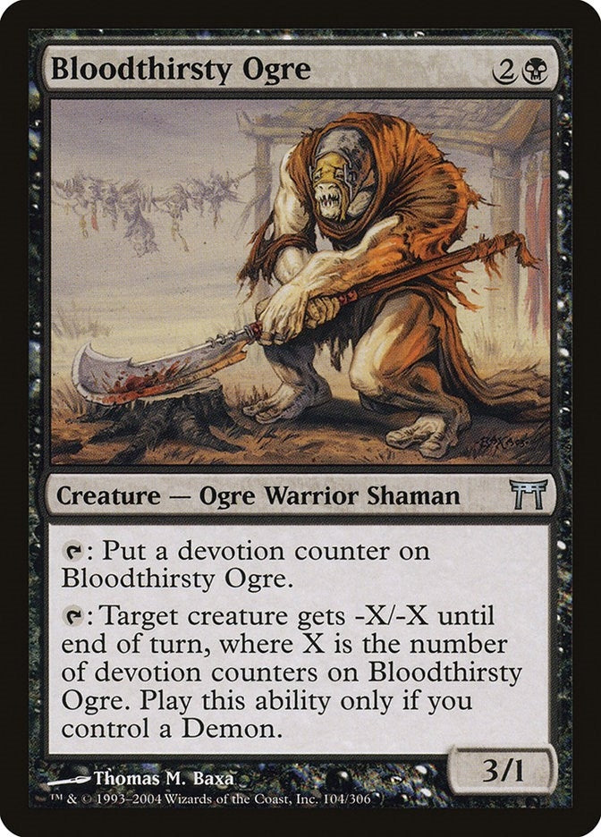Image for Bloodthirsty Ogre (Champions of Kamigawa) (104) - Magic: The Gathering