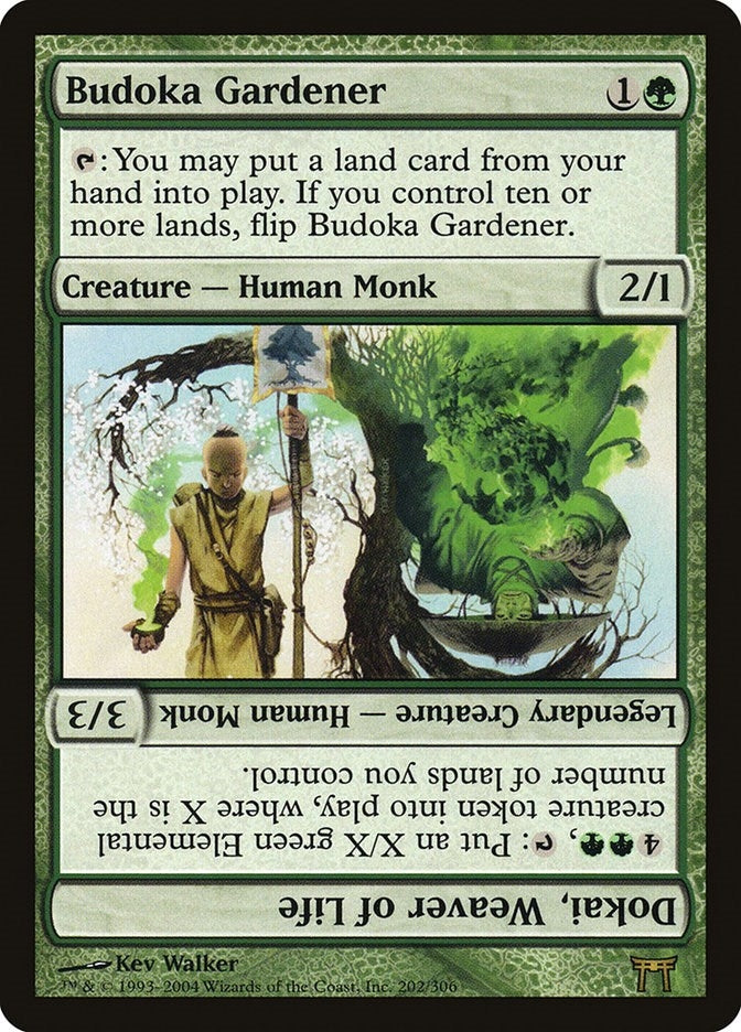 Image for Budoka Gardener // Dokai, Weaver of Life (Champions of Kamigawa) (202) - Magic: The Gathering