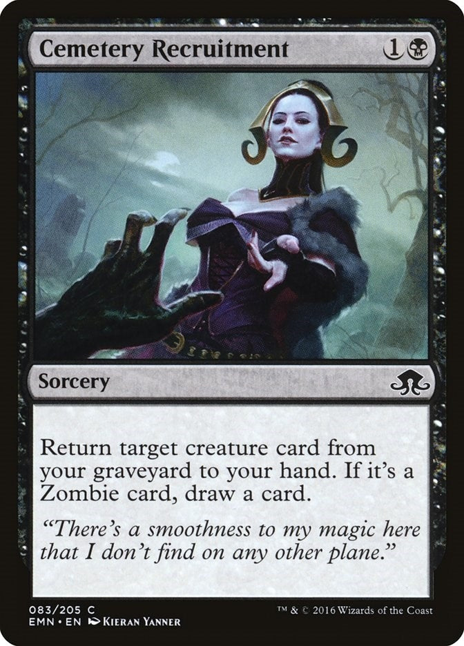 Image for Cemetery Recruitment (Eldritch Moon) (83) - Magic: The Gathering