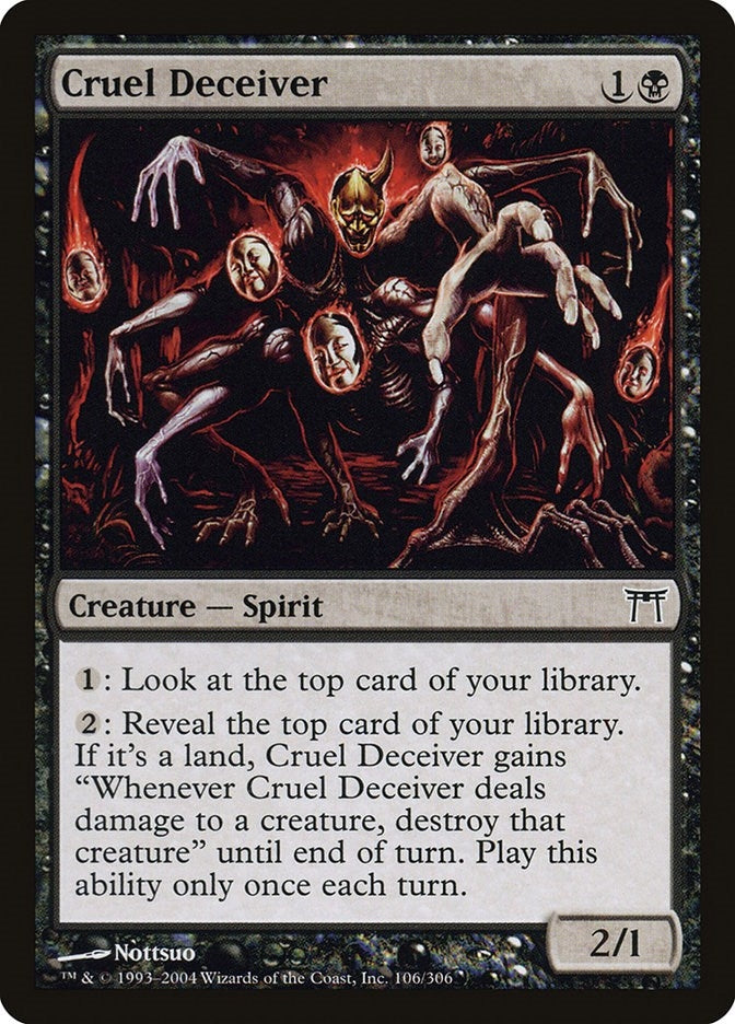 Image for Cruel Deceiver (Champions of Kamigawa) (106) - Magic: The Gathering