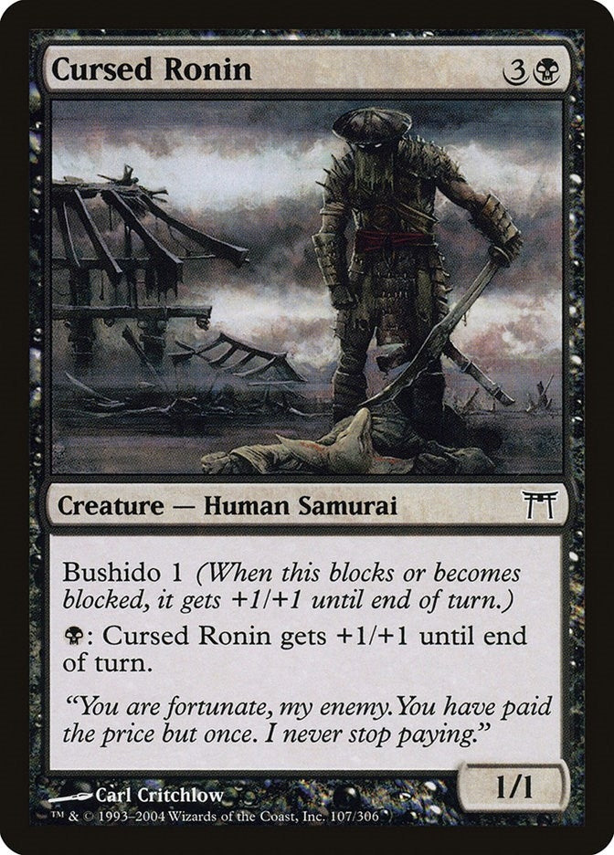 Image for Cursed Ronin (Champions of Kamigawa) (107) - Magic: The Gathering
