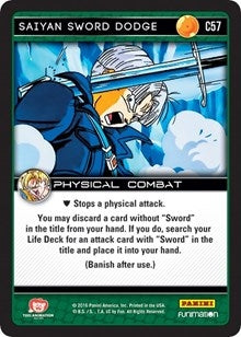 Image for Saiyan Sword Dodge (Panini: Vengeance) (C57) - Dragon Ball Z TCG