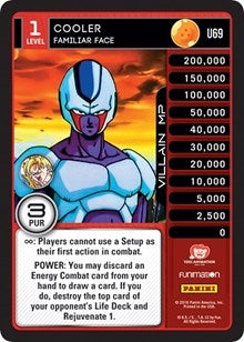 Image for Cooler - Familiar Face (Panini: Vengeance) (U69) - Dragon Ball Z TCG