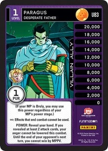 Image for Paragus - Desperate Father (Panini: Vengeance) (U83) - Dragon Ball Z TCG