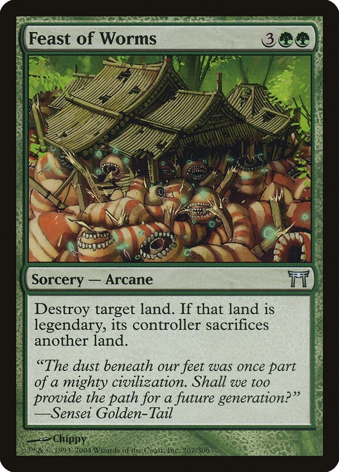Image for Feast of Worms (Champions of Kamigawa) (207) - Magic: The Gathering