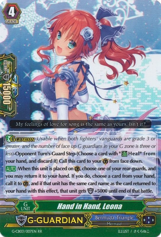 Image for Hand in Hand, Leona (G-CB03: Blessing of Divas) (G-CB03/007EN) - Cardfight Vanguard