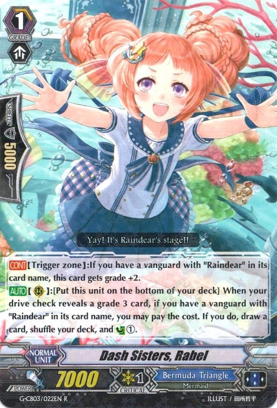 Image for Dash Sisters, Rabel (G-CB03: Blessing of Divas) (G-CB03/022EN) - Cardfight Vanguard